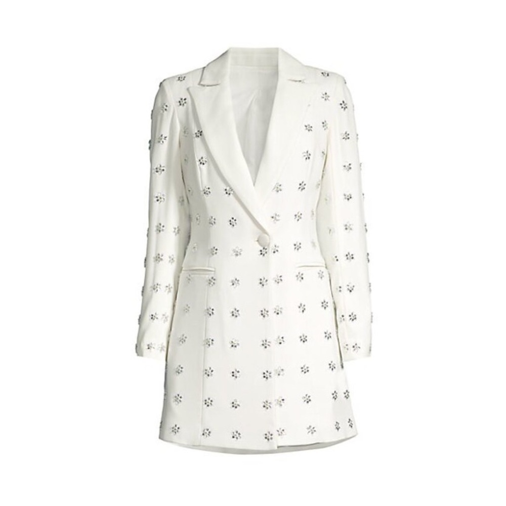 Jay Godfrey Ace Embellished Tuxedo Dress